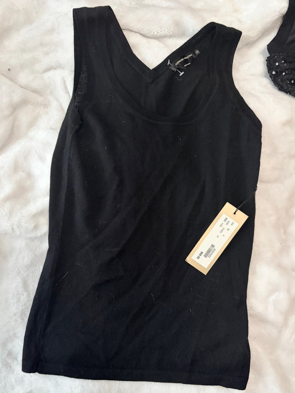 Designer Black Ribbed V-Neck Tank Top - Women's Classic Layering Tank